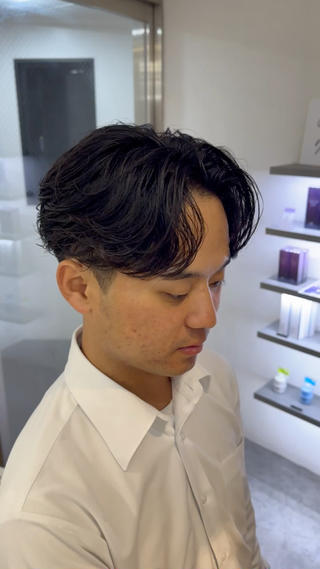 パーマ メンズ fifth men's原宿所属・fifth/原宿/ シャドウパーマ/カズのヘアスタイル