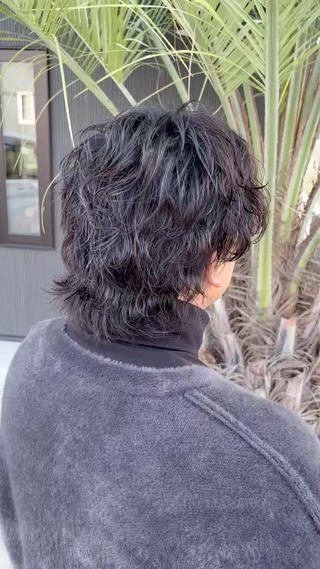 全体的に重みを残したサーフカール 