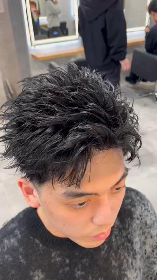 ショート ヘアアレンジ メンズ 【札幌メンズ特化】 🔥RIKU🔥のヘアスタイル