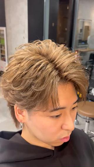 カラー ヘアアレンジ メンズ 【札幌メンズ特化】 🔥RIKU🔥のヘアスタイル