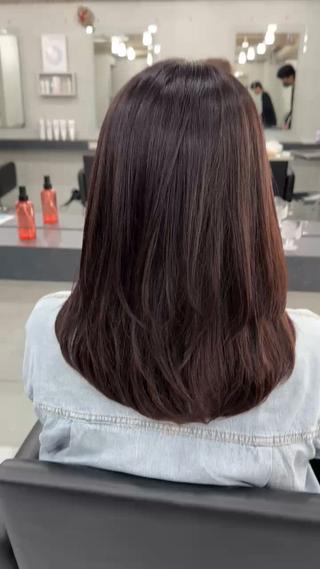 セミロング Endearing 銀座/レイヤーカットのヘアスタイル