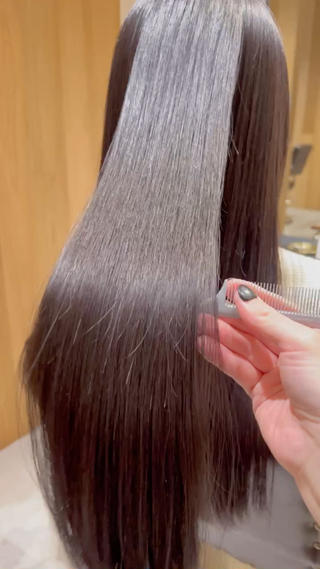 ロング 🩵縮毛矯正  髪質 改善 美髪🩵のヘアスタイル