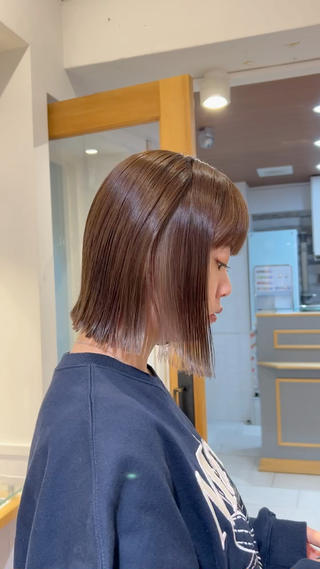 さりげないインナーカラー︎

ボブカットも一緒にできます！
追加の場合はメッセージからよろしくお願い致します！ 