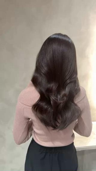 レイヤーカット×ブラウンベージュ 