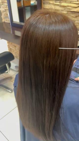 カラー 透明感カラー✨🩵 韓国ヘアkanatoのヘアスタイル