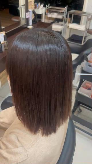 透明感カラー✨🩵 韓国ヘアkanatoのヘアスタイル