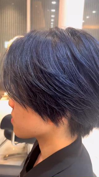 カラー 透明感カラー✨🩵 韓国ヘアkanatoのヘアスタイル