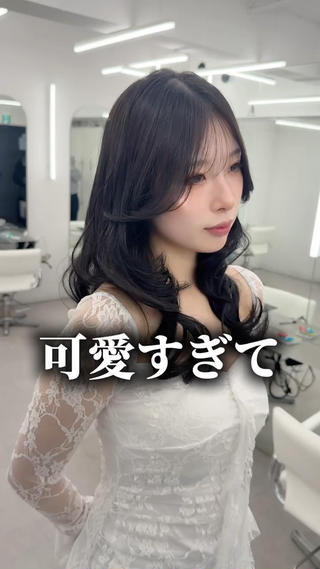 ロング カラー 透明感カラー✨🩵 韓国ヘアkanatoのヘアスタイル