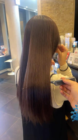 カラー 透明感カラー✨🩵 韓国ヘアkanatoのヘアスタイル