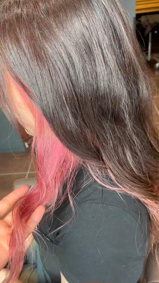 カラー 透明感カラー✨🩵 韓国ヘアkanatoのヘアスタイル