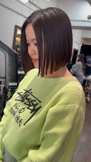 切りっぱなしボブカットが可愛い

#立川#立川美容室#立川美容師#東京美容室#東京美容師#八王子美容師#八王子美容室 