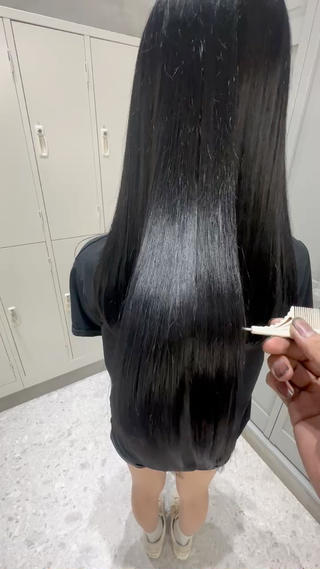 #ブルーブラック#艶カラー#艶髪#髪質改善 