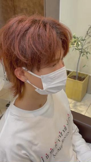 ショート 静岡/草薙パーマ メンズバレイヤージュのヘアスタイル