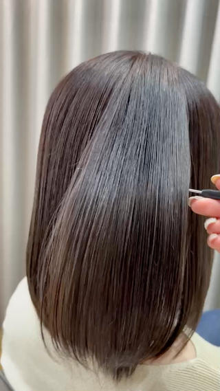 ショートでもまとまり大事です.
艶感トリートメント︎︎ 