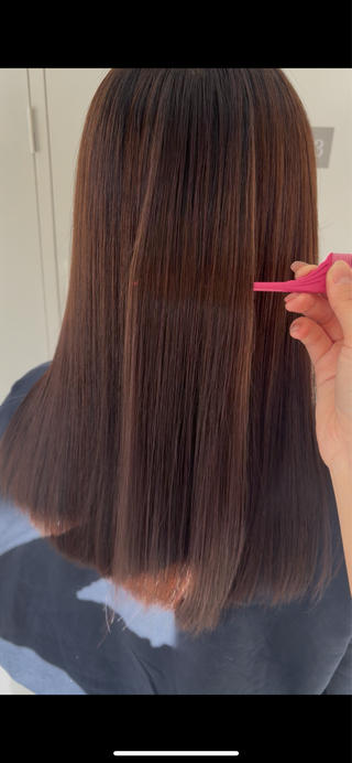 セミロング 田辺 愛莉のヘアスタイル