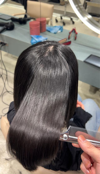 ミディアム ✨髪質改善 縮毛矯正 艶髪 立川 コウキ✨のヘアスタイル