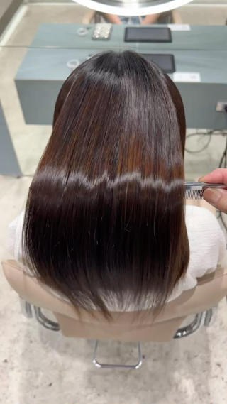 ミディアム カラー ✨髪質改善 縮毛矯正 艶髪 立川 コウキ✨のヘアスタイル