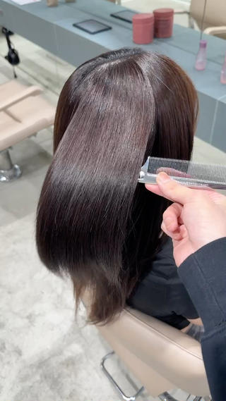 ミディアム カラー ✨髪質改善 縮毛矯正 艶髪 立川 コウキ✨のヘアスタイル