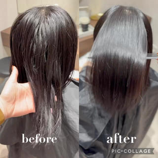 普段落とせないこびりついた汚れを落とすクレンジング、
最新の髪に負担の少ない幅広い髪に対応した薬剤、
約10種類のトリートメント剤、
全てオーダーメイドで施術致します️

貴方だけの艶髪をご体感ください！ 