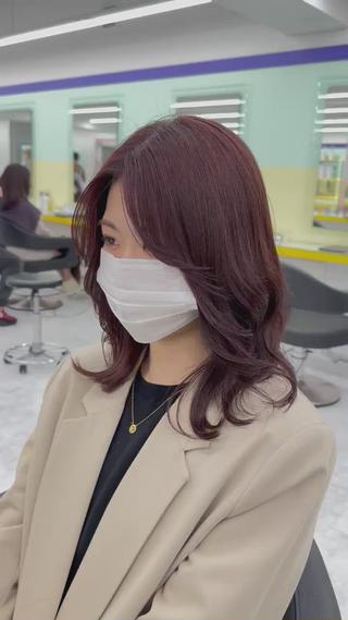 ミディアム 肌なじみベージュ 🦋azu🦋のヘアスタイル