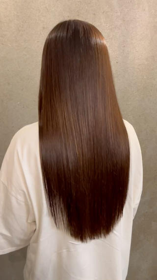 美髪ストレートのビフォアフ動画です！ 