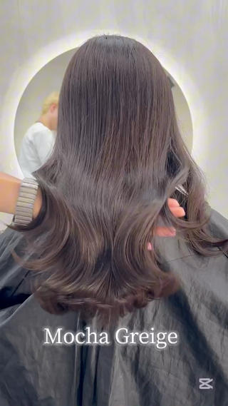 セミロング グレージュ 透明感 ブリーチなし田島晃汰のヘアスタイル