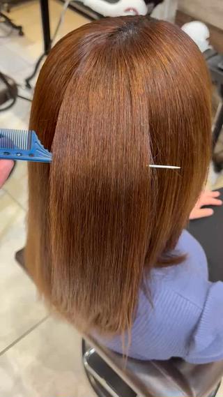 髪質改善酸性ストレート 