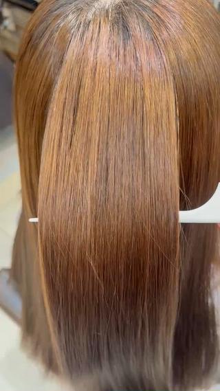 髪質改善酸性ストレート 