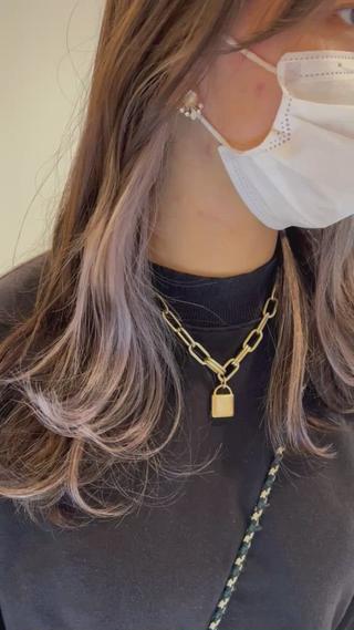 セミロング 渋谷ハイトーン/ デザインカラー阿部のヘアスタイル