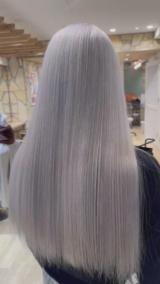 ロング 渋谷ハイトーン/ デザインカラー阿部のヘアスタイル
