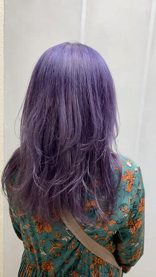 【パープルカラー】
#ダブルカラー　#ブリーチ2回以上
#パープルカラー　 