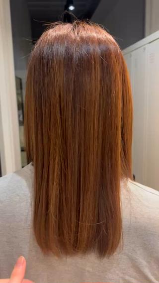 セミロング 艶髪໒꒱/透明感 カラー🍀_そら🪽のヘアスタイル