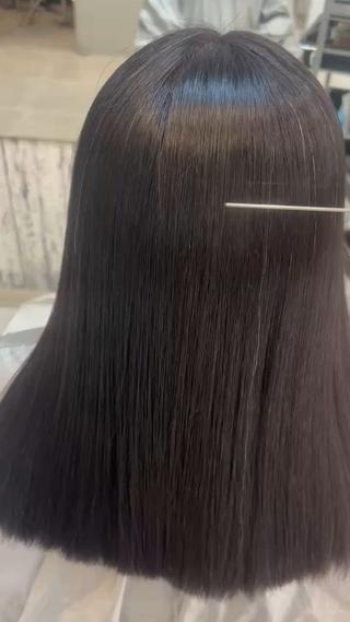 ドライだけでこの艶感️
広がりやすさも無くなってご予約増えてます 