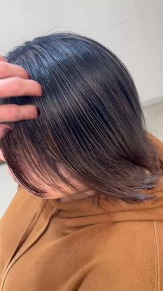 ミディアム Q.HairLab所属・メンズパーマ&透明感 カラー特化谷村のヘアスタイル