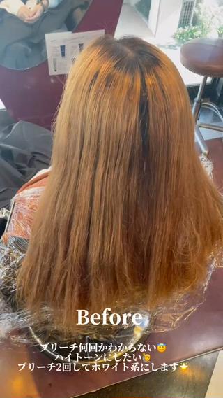 #フォギーベージュカラー
#2回ブリーチ
#レイヤーカット