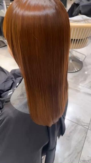 ロング カラー 髪質改善　縮毛の達人 矢井由真のヘアスタイル