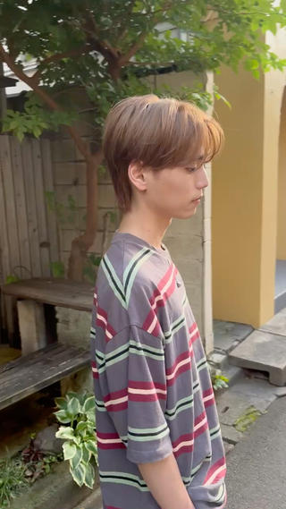 カラー パーマ メンズ GROW middle所属・メンズカット/パーマ 山梨 洸のヘアスタイル