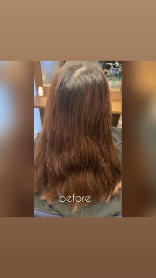 透ける暗髪
透明感カラー、赤み消しお任せください 