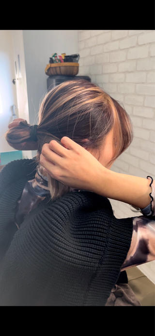 コントラストデザインカラー
明暗のメリハリが可愛さ抜群です!
結んでも可愛いです