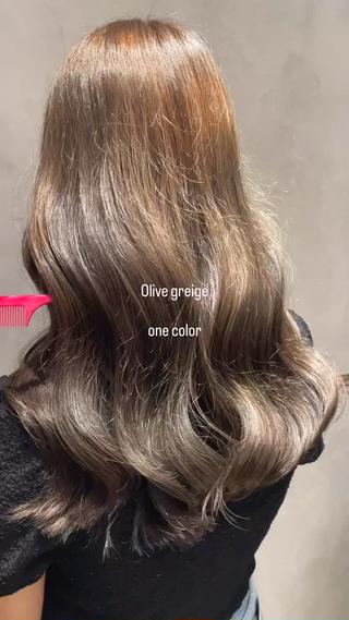 セミロング カラー Amery kanazawahakkei所属・Luna ☾ ໋のヘアスタイル