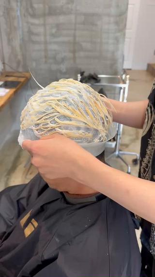 カラー メンズ 飯泉/メンズカラー ツイスパ/メッシュのヘアスタイル