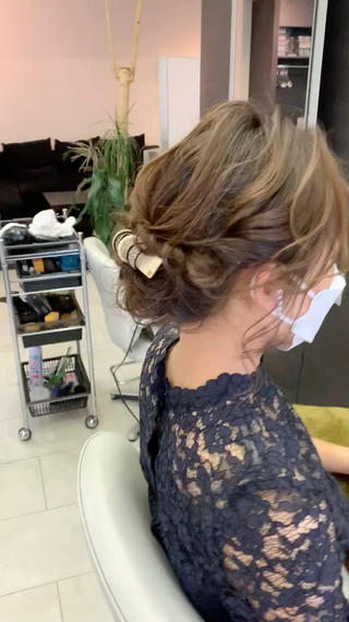 ヘアアレンジ HAIR MAKE Riza所属・谷口 弥生のヘアスタイル