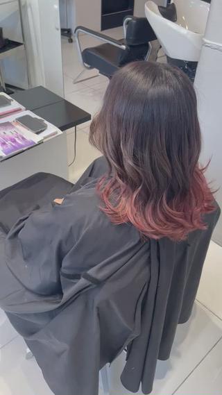 ミディアム カラー ⭐️無料！カット モデル募集⭐️夕貴のヘアスタイル