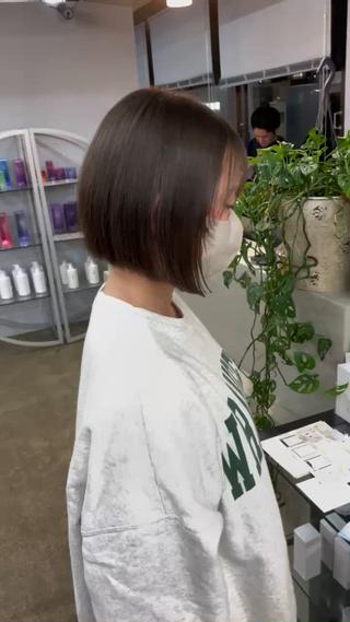 カットでおさまるボブに！ 