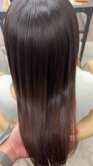 ミディアム sand clear横浜本店所属・似合わせレイヤー🌟 巻ける縮毛矯正みつきのヘアスタイル