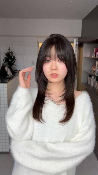 ロング sand clear横浜本店所属・似合わせレイヤー🌟 巻ける縮毛矯正みつきのヘアスタイル