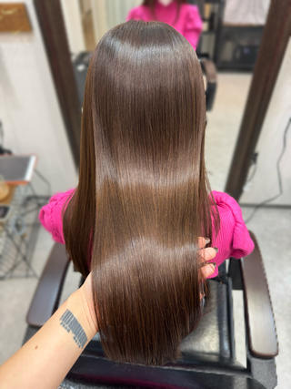 カラー たぴ。ぱつっとボブ /暖色艶カラー🍒のヘアスタイル