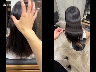 地毛風ストレートで髪の癖うねりのお悩み解消しませんか？ただいま先着2名様無料でご案内しております！

こちらのモデル様はいくつか条件がありますので詳しくはメニューの補足説明をご覧ください。 