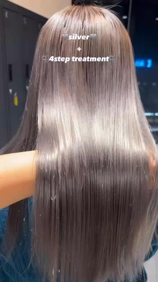silverカラー+4step treatment