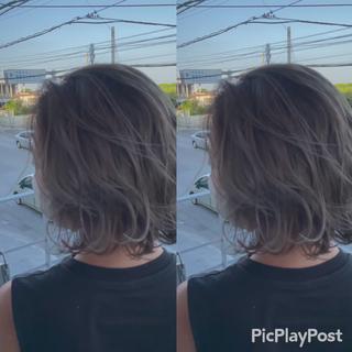 ミディアム カラー Snaly カラー特化ページのヘアスタイル